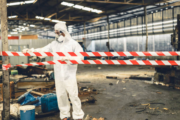Professional Biohazard technician working in Denton, NE